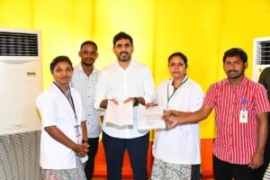 Andhra Pradesh contract staff nurses protest for regularisation