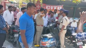 Andhra Pradesh Kadapa municipal workers staging indefinite hunger strike outside municipal corporation office