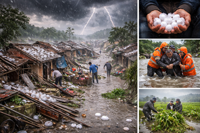 Vietnam storm disaster causing heavy damage to homes and infrastructure