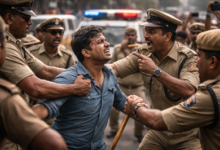 Indian police interacting with civilians highlighting public rights and law enforcement limits