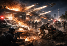 Israeli fighter jet during strike mission targeting Iranian security forces