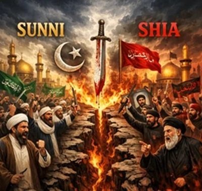 Shia Sunni conflict in the Middle East highlighting Iraq, Syria and Yemen proxy wars