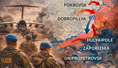 Russian troop redeployment Ukraine showing armored units moving toward southern frontline