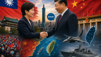 Xi Jinping meeting Taiwan KMT leader Cheng Li-wun on cross strait relations