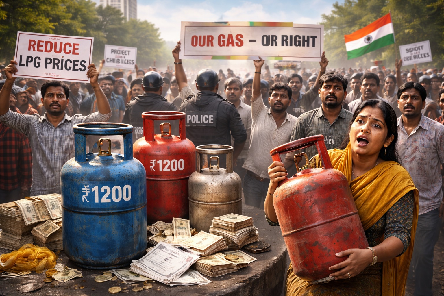 gas shortage affecting households India