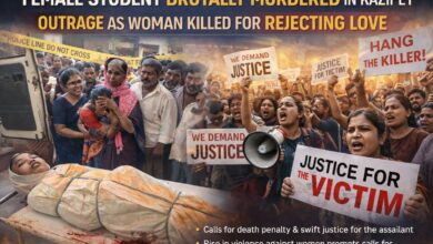 Khazipet student murder rejected love case