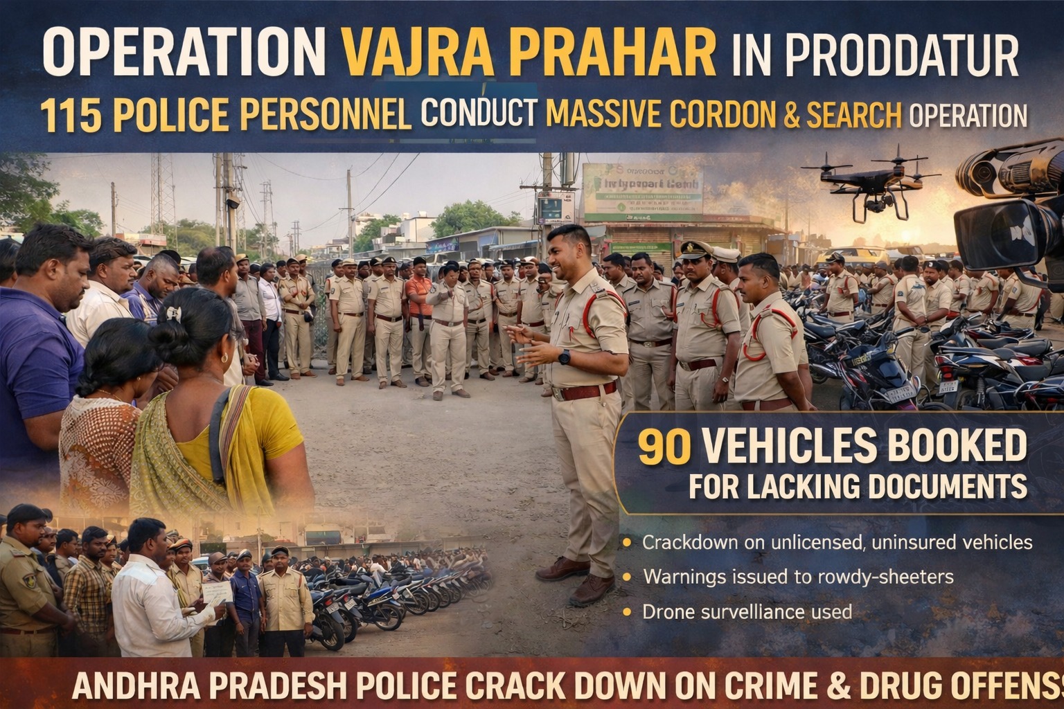 drone surveillance police operation India