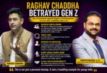 Gen Z backlash against Raghav Chadha social media unfollow protest India