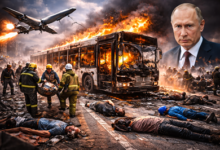 Russia drone attack civilian bus Ukraine