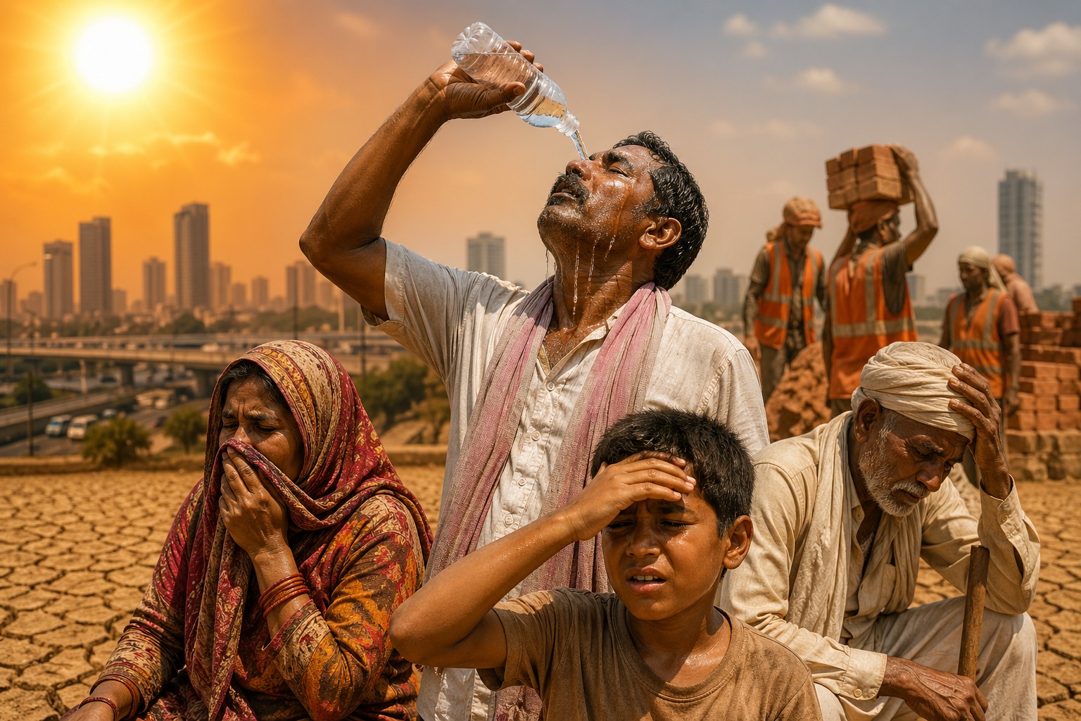 people suffering during heatwave India NHRC advisory vulnerable population protection
