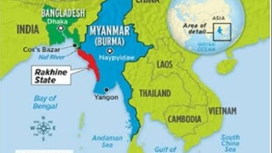 Myanmar civil war Sittwe Arakan Army map
