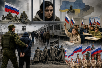 Russian officials promoting integration policies in occupied Ukrainian territories