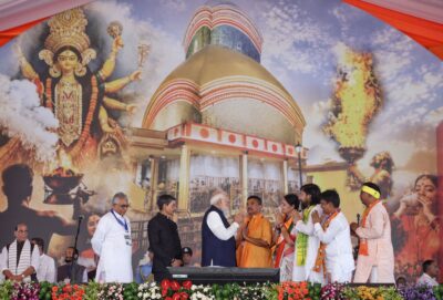 bjp government swearing in ceremony brigade parade ground kolkata crowd suvendu adhikari West Bengal