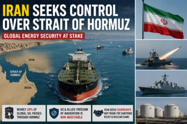 Iranian military presence near the Strait of Hormuz amid rising global tensions