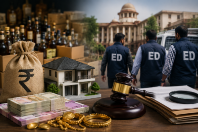 ED officials investigate Chhattisgarh Liquor Scam as assets worth over ₹1,000 crore are attached and new accused are named under the PMLA probe.