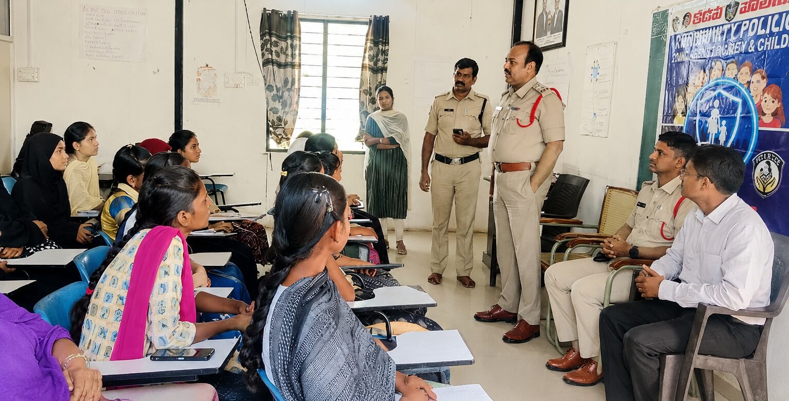 Proddatur Police women safety awareness program on cybercrime and Shakti App